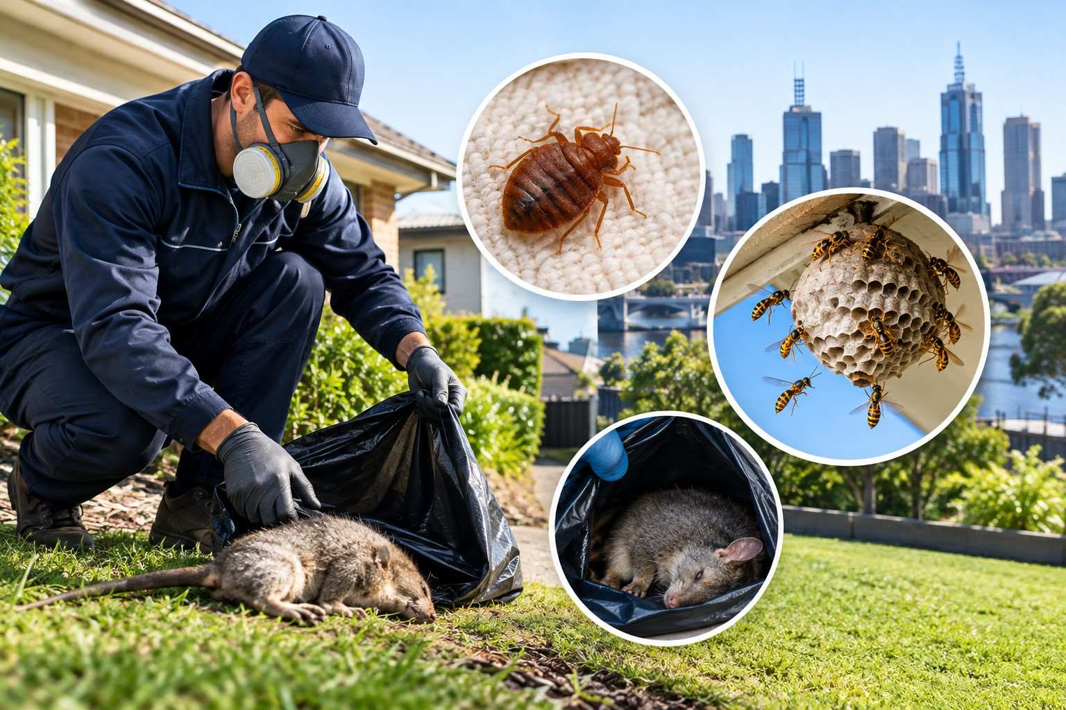 Dealing With Dead Animals, Bed Bugs and Wasps Around Melbourne Properties